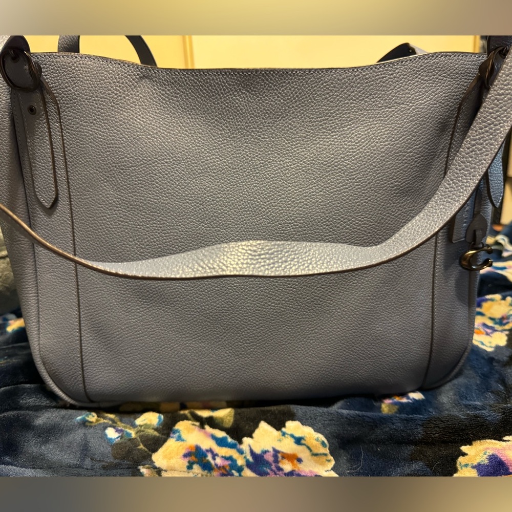 Coach Alana Tote in washed chambray